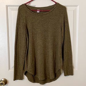 Old Navy Plush Knit Long Sleeve Tee - Hunter Green
